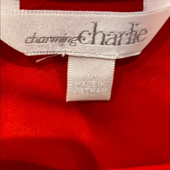 Red boat neck 3/4 length sleeve top - Picture 6 of 6